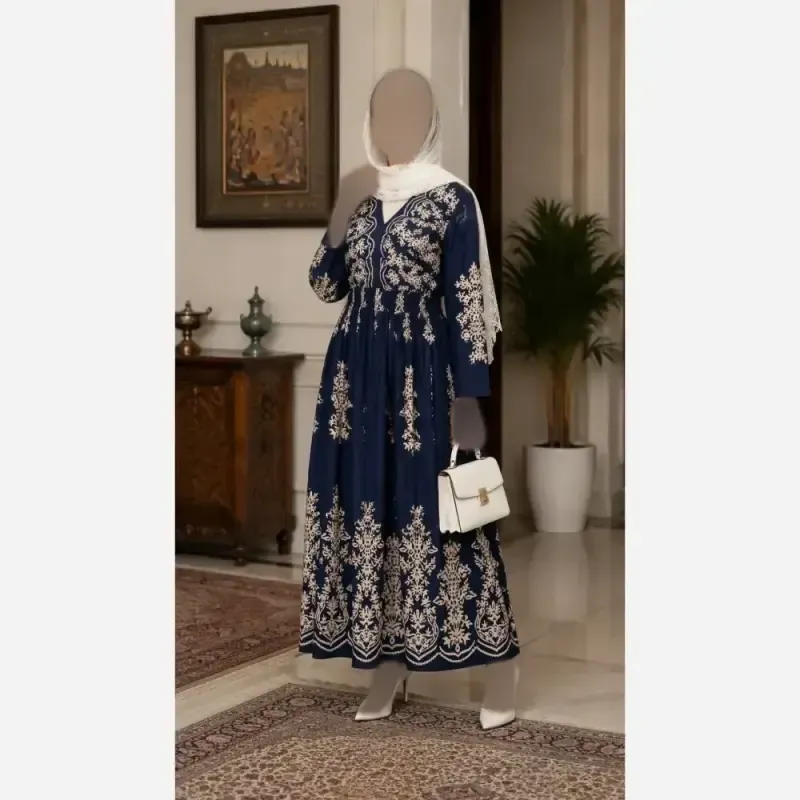 پیراهن ساحلی ترمه فلور بوگاتی فری سایز 38 تا 52