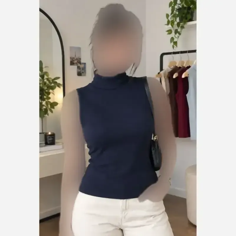 تاپ یقه اسکی زنانه فانریپ سوپر پنبه کبریتی فری سایز