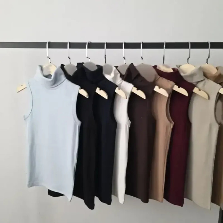 تاپ یقه اسکی زنانه فانریپ سوپر پنبه کبریتی فری سایز