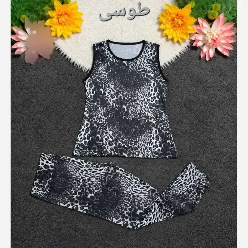 ست ورزشی و خانگی زنانه فلامنت کشی فری سایز رنگی