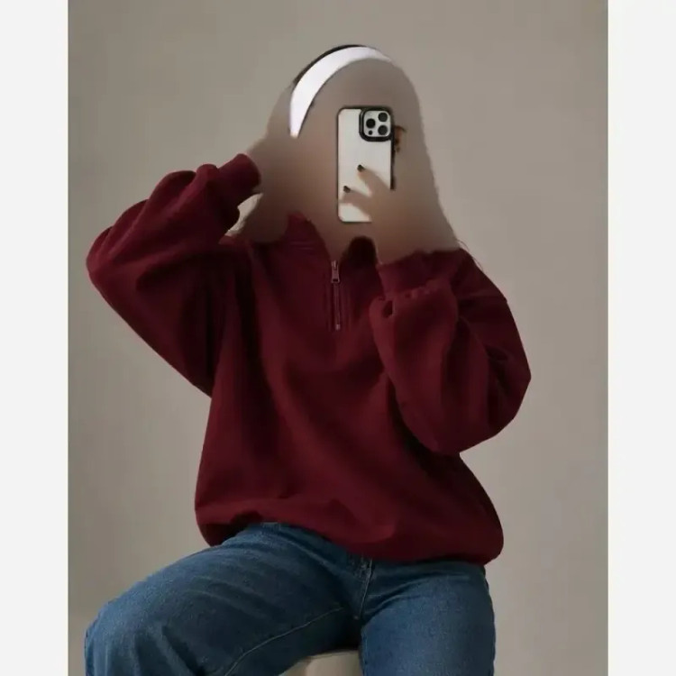 دورس نیم زیپ بیسیک داخل کرکی فری سایز