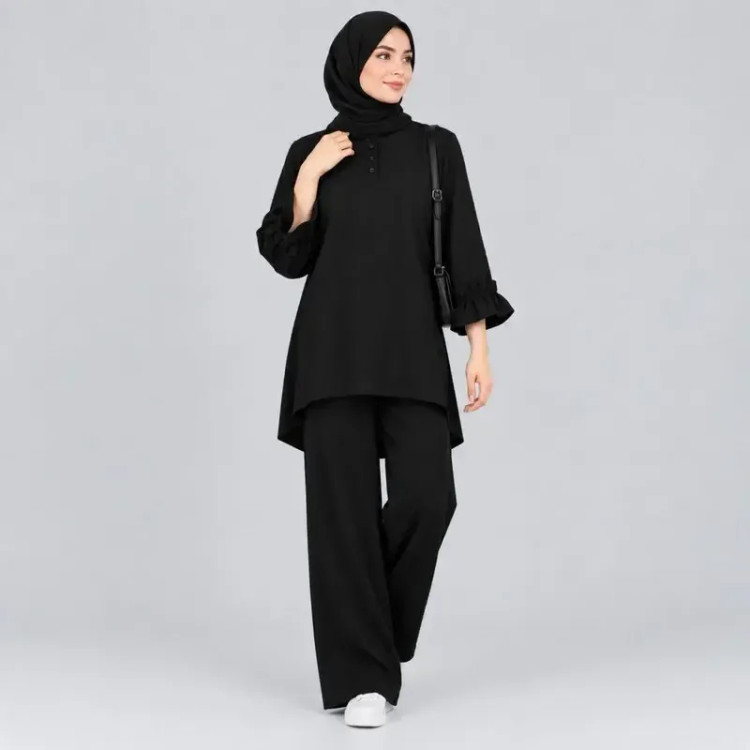 تونیک زنانه لینن مدل کوک دوزی