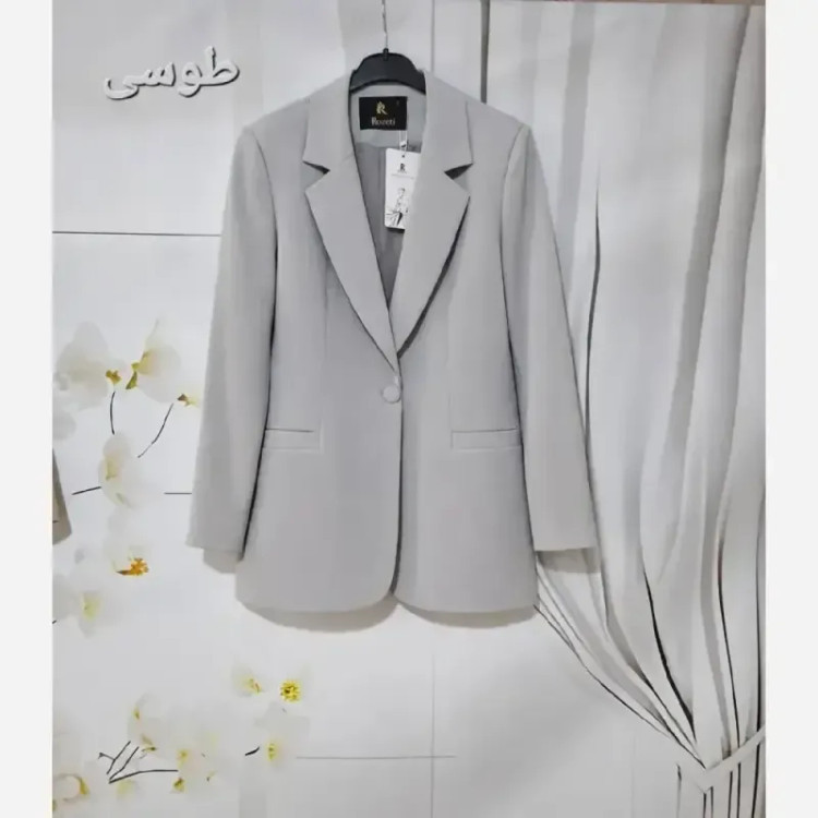 کت مجلسی زنانه کرپ مازراتی مدل مزونی قد 73