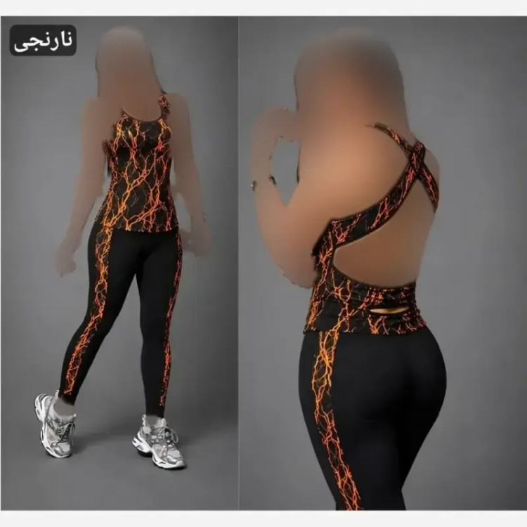 ست تاپ و شلوار پشت ضربدری ویسکوز الیزه فول کش فری سایز 36 تا 50
