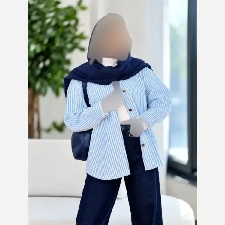 شکت حوله ای نیلو موهر پشمی فری سایز 36 تا 46