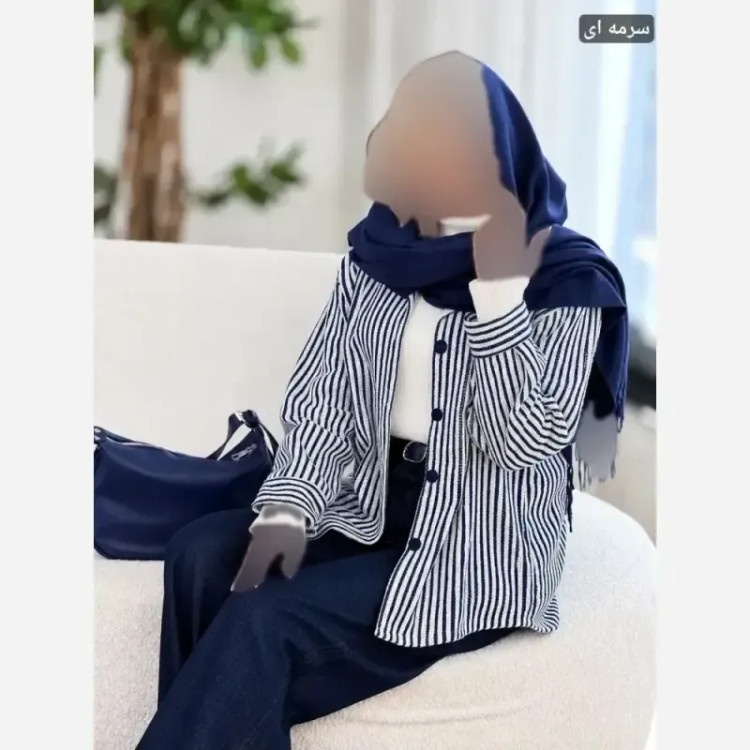 شکت حوله ای نیلو موهر پشمی فری سایز 36 تا 46