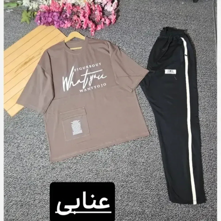 ست تیشرت و شلوار مردانه مدل شاهان پنبه سوپر و اسپان نخ سایز 46 تا 52