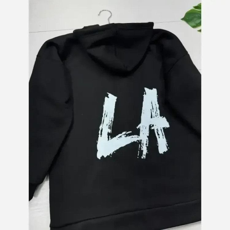 سویشرت LA دورس تو کرکی مشکی زنانه و مردانه سایز فری 38 تا 46