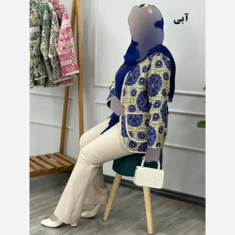 کت زنانه تافته مدل گلپر فری سایز 38 تا 46 رنگ نسکافه ای آبی سرخابی