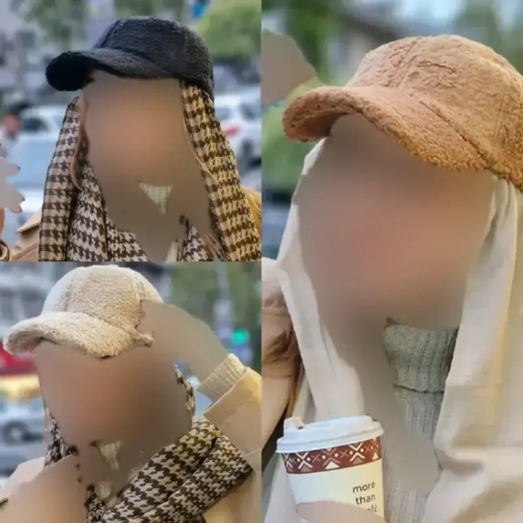 کلاه نقابدار تدی رنگ مشکی موکا سفید
